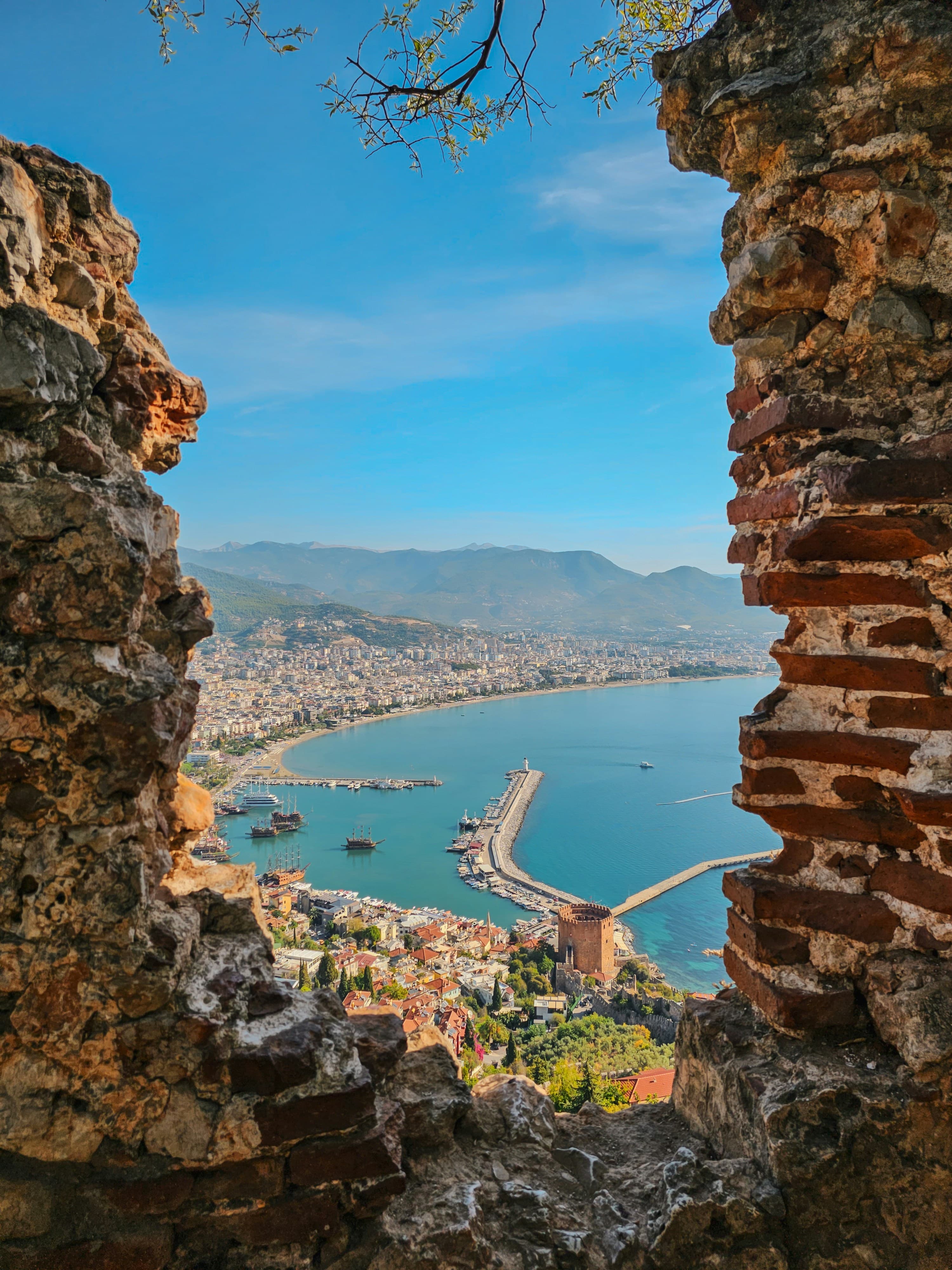 alanya castle · city panorama