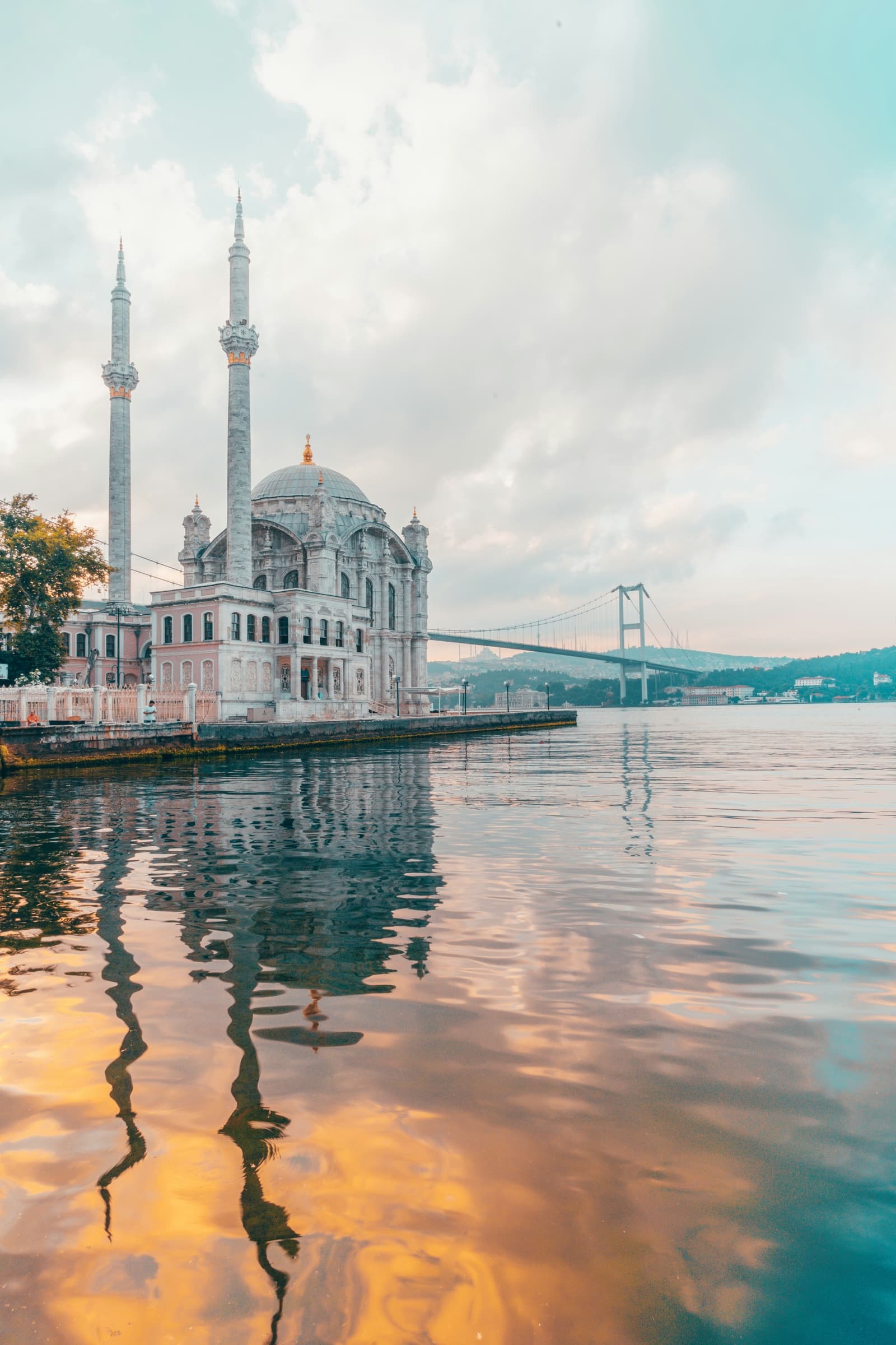 Ortaköy Mosque on the Bosphorus at dawn