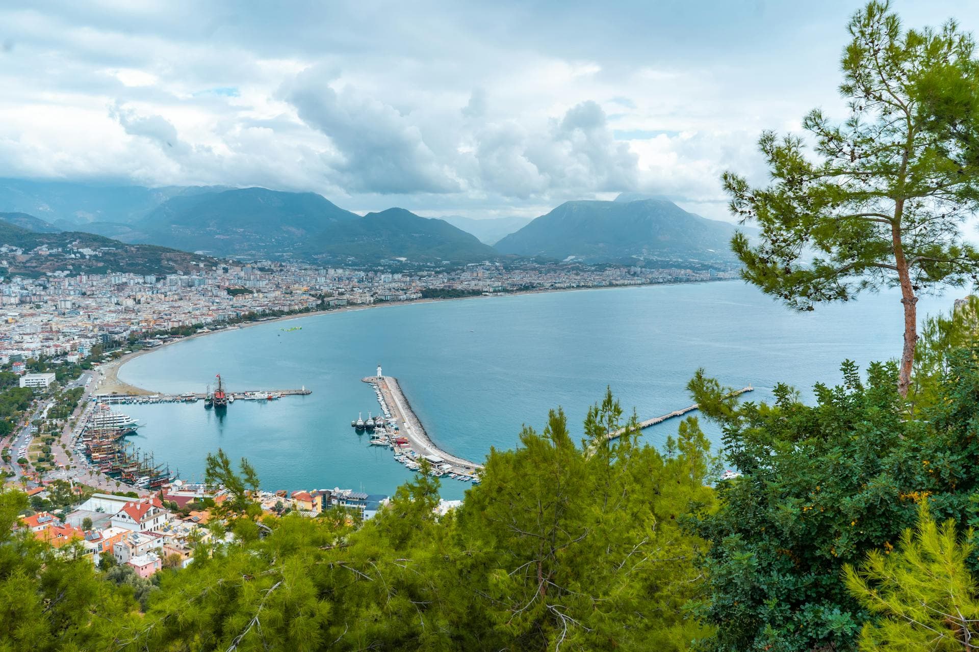 hero · antalya old harbour, kaleici walls at dawn, yachts below — photo 2